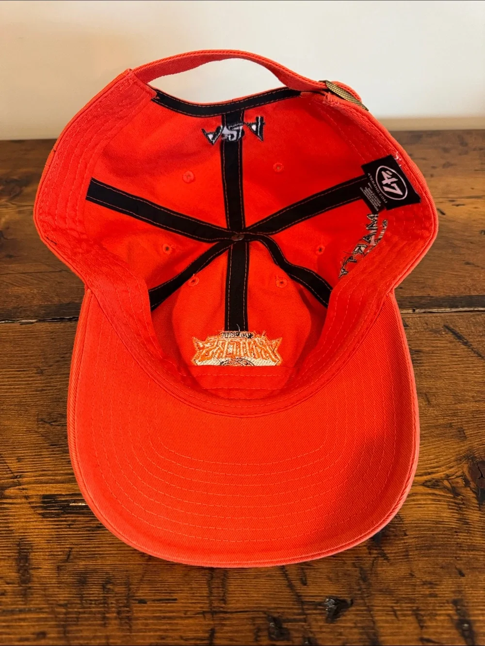 Rare 47 Brand A24 New York Knicks Marty Supreme Streetwear Clean Up Orange Hat